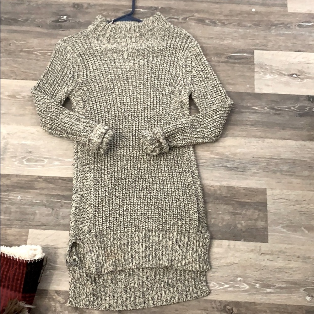 Long knit sweater